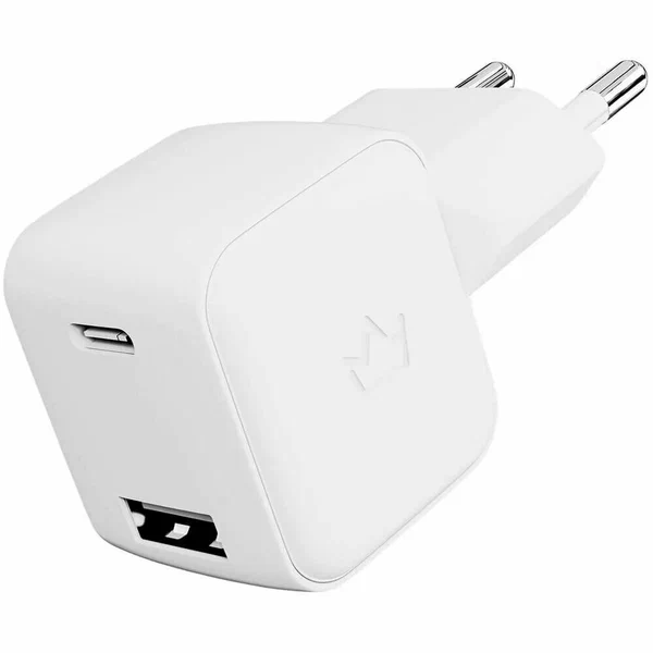 Сетевое зарядное устройство "vlp" G-Charge 20Вт USB-C+USB-A, белый