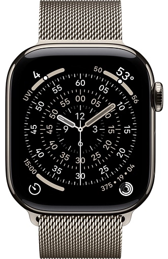 Apple Watch Series 11 46 мм, титановый бежевый